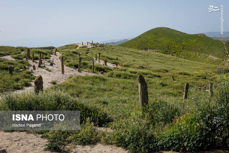 عکس/ زیارتگاه و قبرستان خالدنبی در گلستان