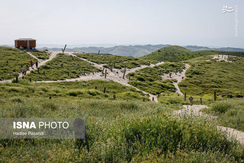 عکس/ زیارتگاه و قبرستان خالدنبی در گلستان