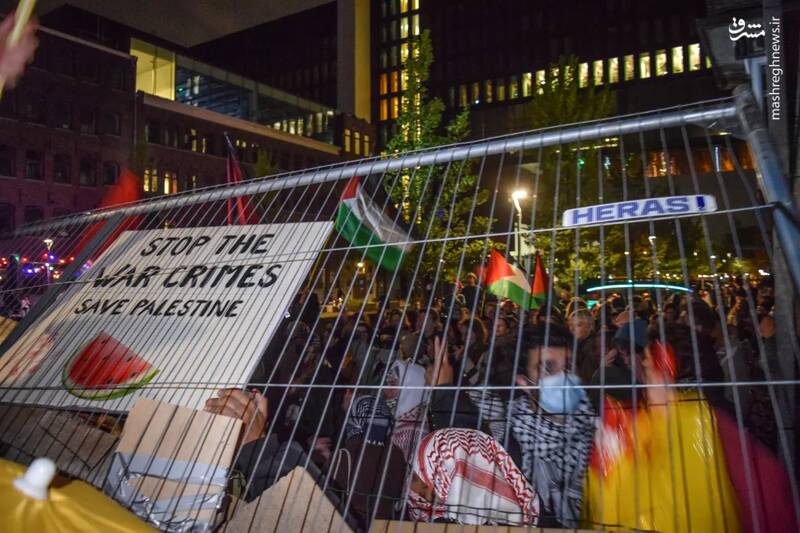 تحصن شبانه دانشجویان دانشگاه آمستردام