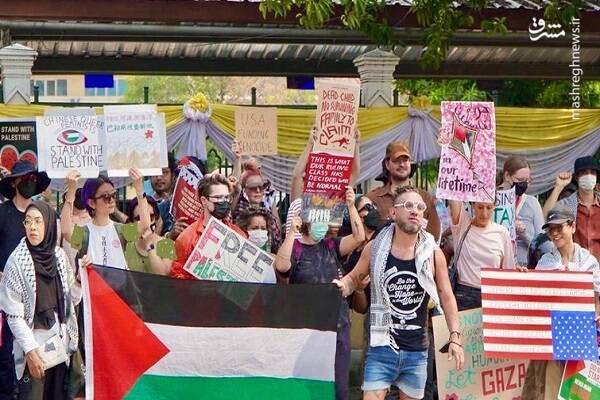 تجمع اعتراضی دانشجویان در تایلند