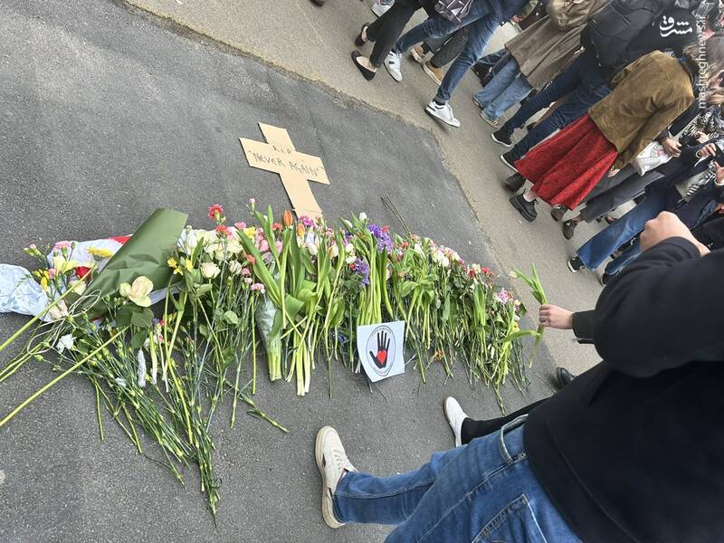 تجمع اعتراضی ۱۰۰ کارمند اتحادیه اروپا علیه جنگ غزه