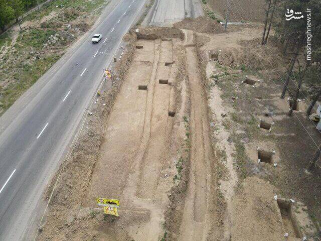 کشف یک گور تاریخی در عملیات راهسازی اردبیل +عکس