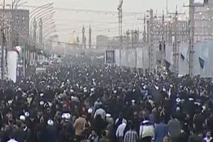 تشییع پیکر شهدای خدمت توسط مردم قم