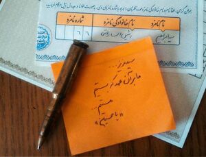 من ابزار شفاعت دارم؛ من به یک شهید رأی دادهام!