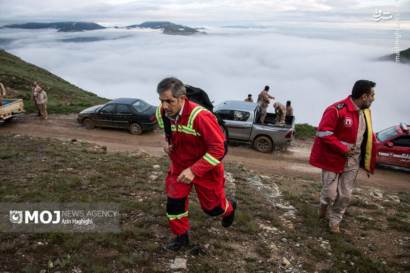 محل سانحه بالگرد حامل رئیس جمهور به روایت تصویر 2