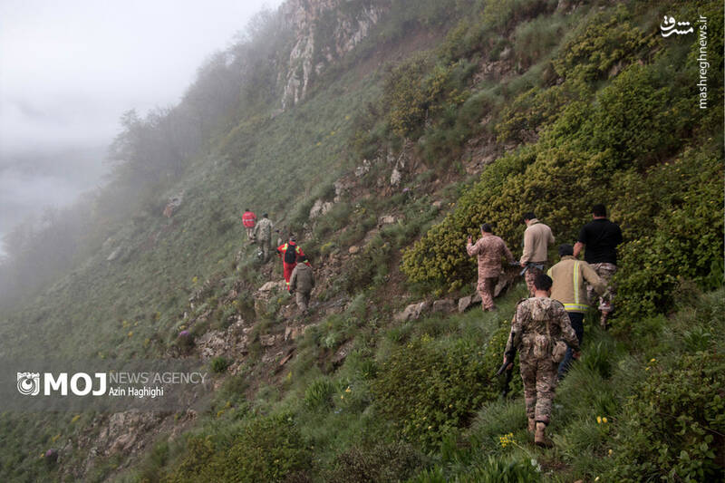 محل سانحه بالگرد حامل رئیس جمهور به روایت تصویر 19