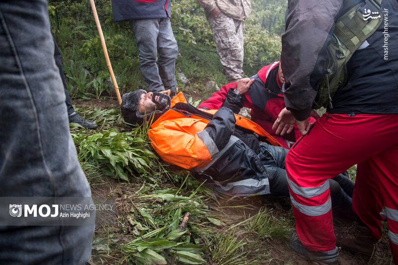 محل سانحه بالگرد حامل رئیس جمهور به روایت تصویر 17