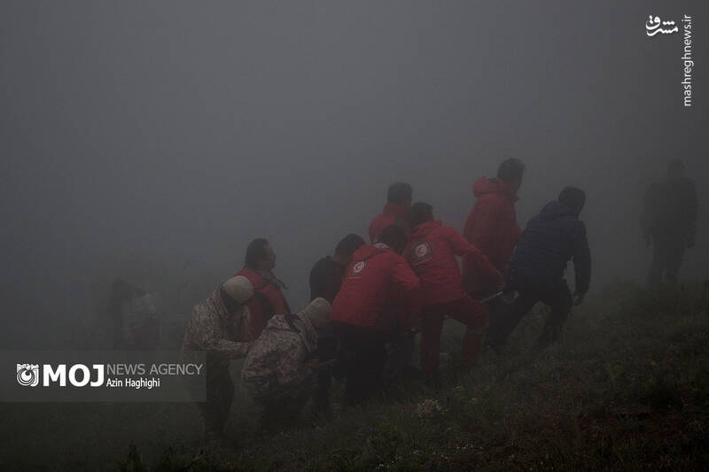 محل سانحه بالگرد حامل رئیس جمهور به روایت تصویر 15