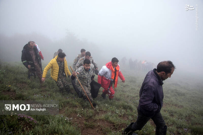 محل سانحه بالگرد حامل رئیس جمهور به روایت تصویر 14