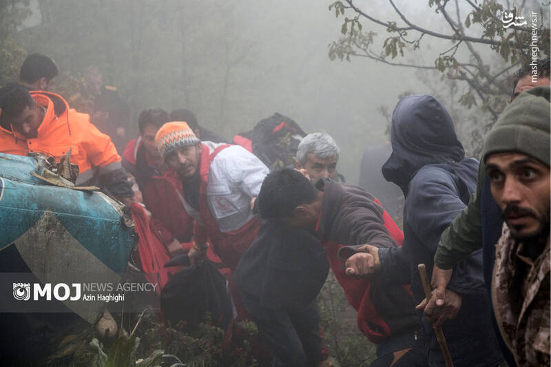 محل سانحه بالگرد حامل رئیس جمهور به روایت تصویر 10