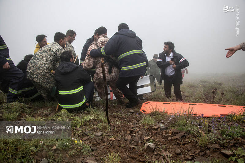 محل سانحه بالگرد حامل رئیس جمهور به روایت تصویر 8