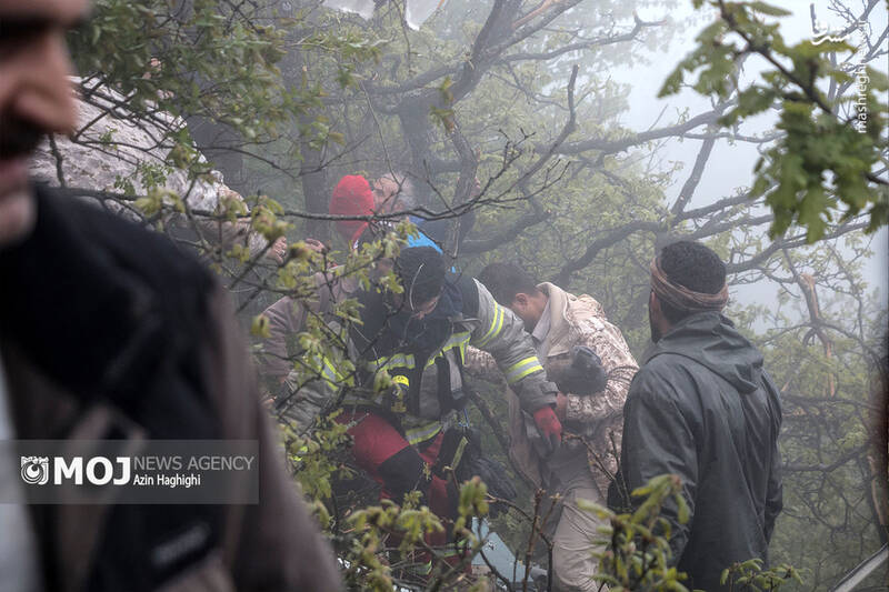 محل سانحه بالگرد حامل رئیس جمهور به روایت تصویر 7