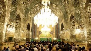 خاکسپاری شهید رئیسی در رواق دارالحفاظ حرم امام رضا (ع)+ عکس