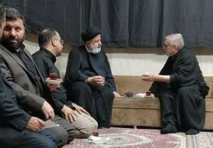تصاویری از حضور شهید رئیسی و موسوی در مسجد ارک