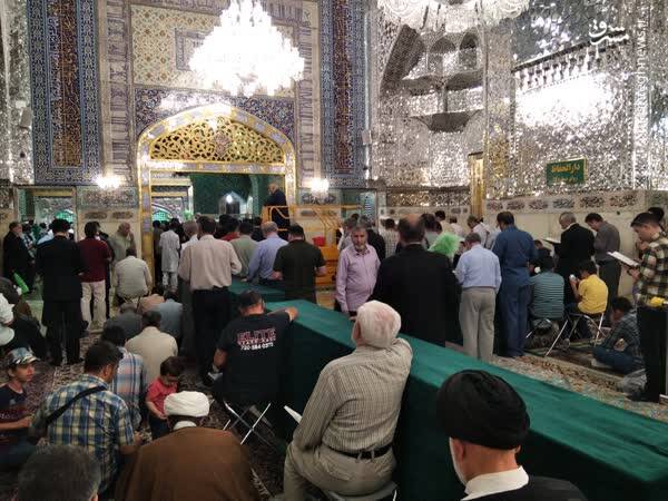 خاکسپاری شهید رئیسی در رواق دارالحفاظ حرم امام رضا (ع)+ عکس 3