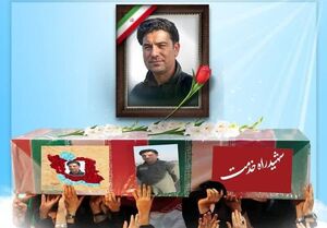 فیلم / مراسم تشییع شهید بهروز قدیمی در زنجان