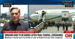 پوشش خبری و زنده ورود پیکر رئیس جمهوری شهید ایران به مشهد مقدس در سیانان