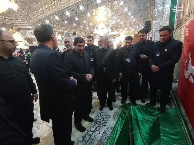 حضور مخبر در مراسم تدفین پیکر شهید امیرعبداللهیان +عکس