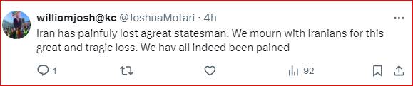 کاربران خارجی «ایکس» درباره شهید جمهور چه گفتند؟