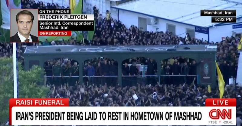 تمرکز «سیانان» بر مراسم تشییع شهید جمهور