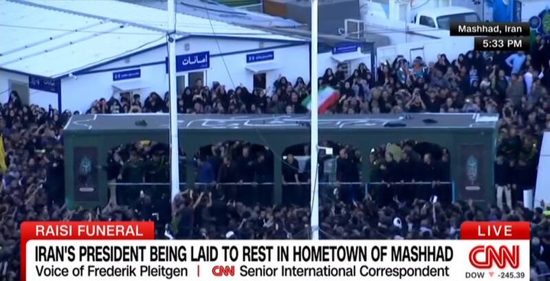 تمرکز «سیانان» بر مراسم تشییع شهید جمهور