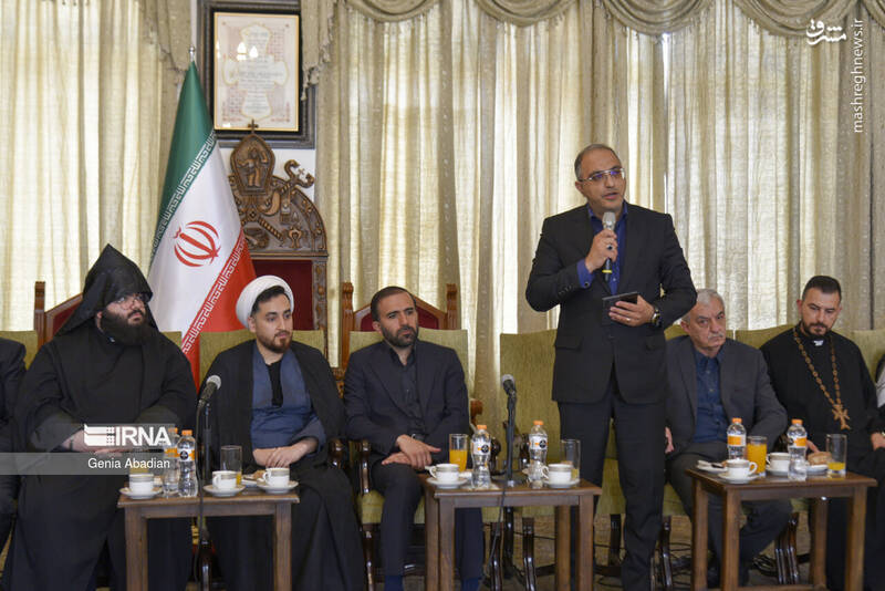 عکس/ ادای احترام و دعا برای رئیس جمهور شهید در کلیسای سرکیس