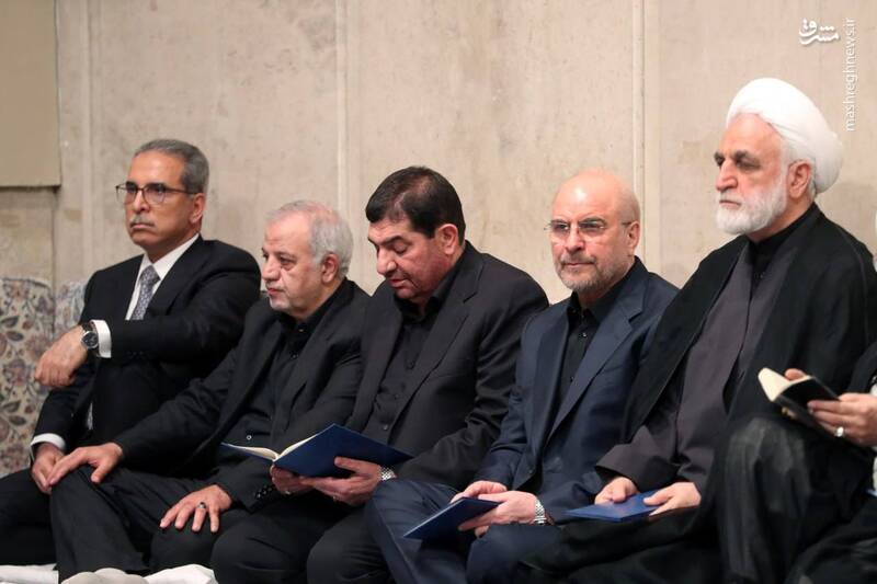 مراسم بزرگداشت رئیسجمهور و همراهانش از سوی رهبر انقلاب+ عکس و فیلم