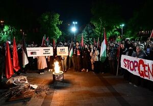 به آتش کشیدن کنسولگری رژیم اسرائیل در استانبول