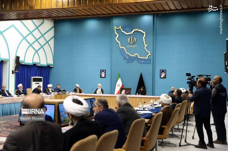 عکس/ اولین جلسه شورای عالی انقلاب فرهنگی بدون حضور رئیسی