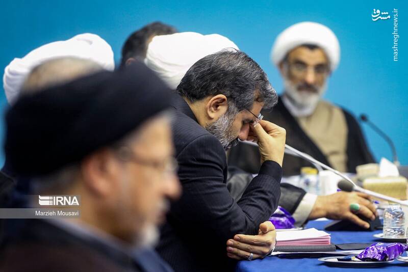 عکس/ اولین جلسه شورای عالی انقلاب فرهنگی بدون حضور رئیسی