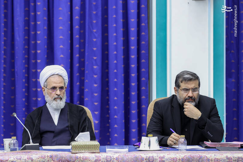 عکس/ اولین جلسه شورای عالی انقلاب فرهنگی بدون حضور رئیسی