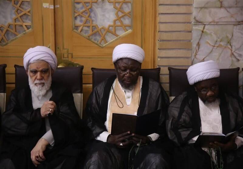 عکس/مراسم ترحیم والده سیدحسن نصرالله در حرم حضرت معصومه (س)