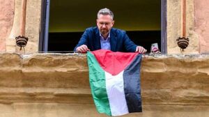 فیلم/ حمایت شهردار ایتالیایی از غزه و فلسطین