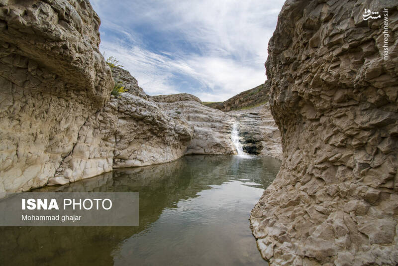 عکس/ آبشار و دره زیبای بالی قایه در مراوه تپه در استان گلستان