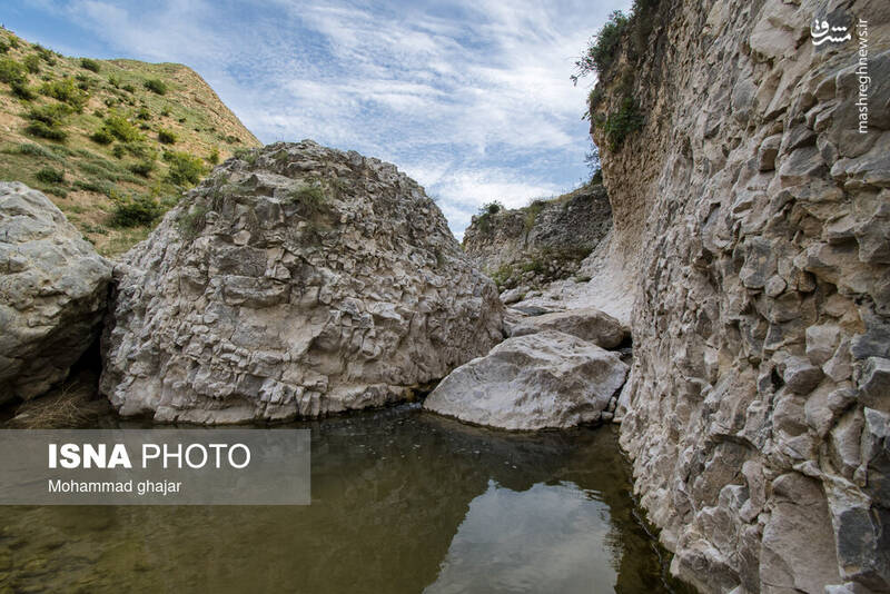 عکس/ آبشار و دره زیبای بالی قایه در مراوه تپه در استان گلستان