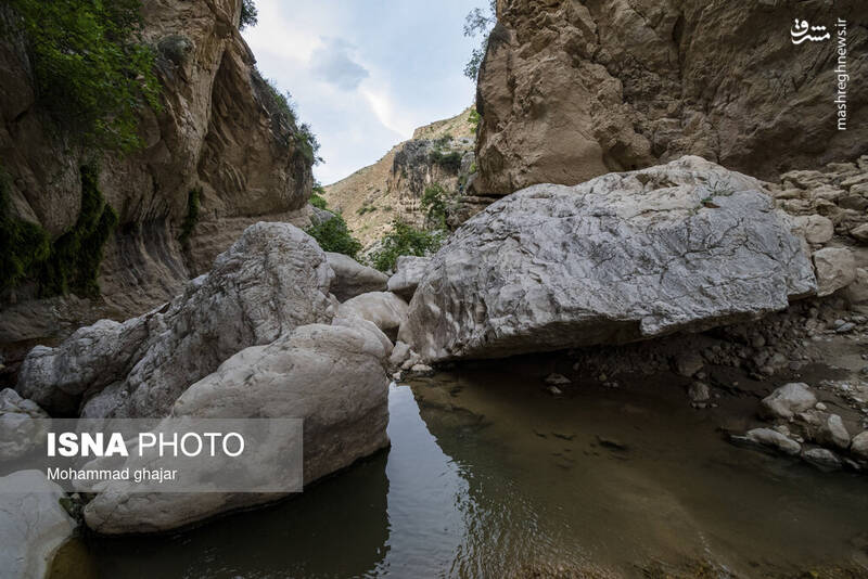 عکس/ آبشار و دره زیبای بالی قایه در مراوه تپه در استان گلستان