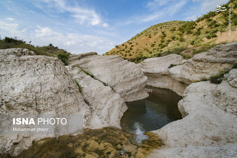 عکس/ آبشار و دره زیبای بالی قایه در مراوه تپه در استان گلستان