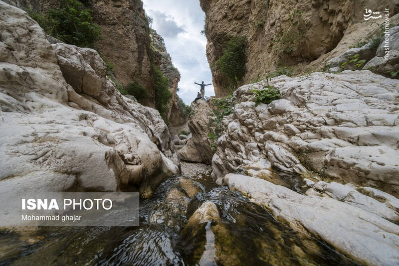 عکس/ آبشار و دره زیبای بالی قایه در مراوه تپه در استان گلستان
