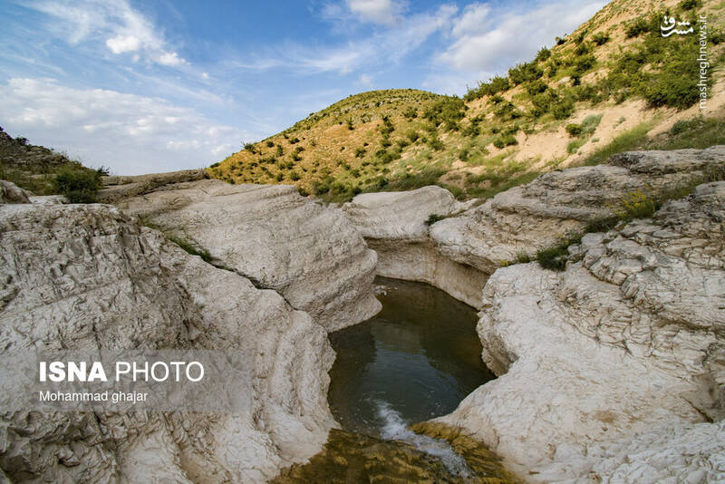 عکس/ آبشار و دره زیبای بالی قایه در مراوه تپه در استان گلستان