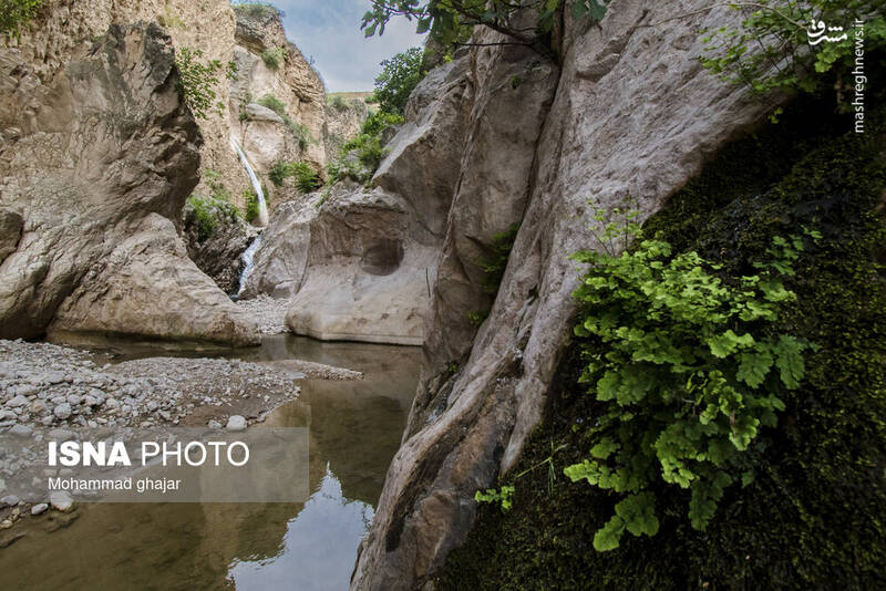 عکس/ آبشار و دره زیبای بالی قایه در مراوه تپه در استان گلستان