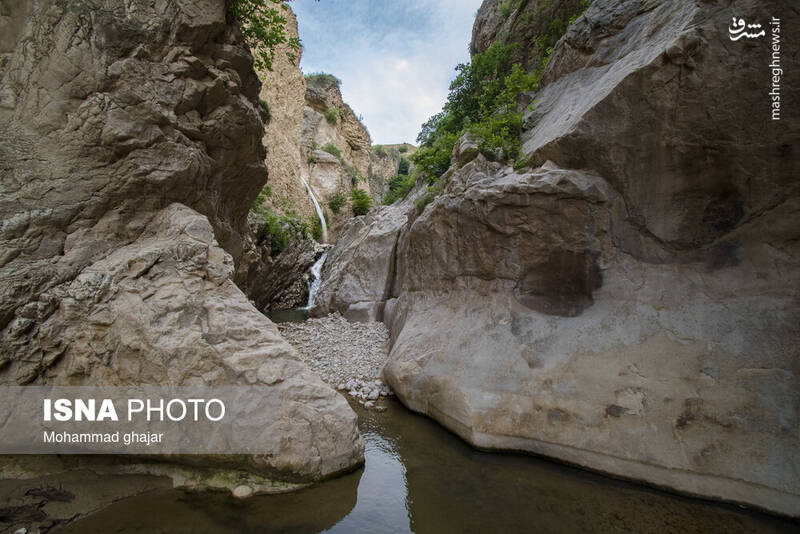 عکس/ آبشار و دره زیبای بالی قایه در مراوه تپه در استان گلستان