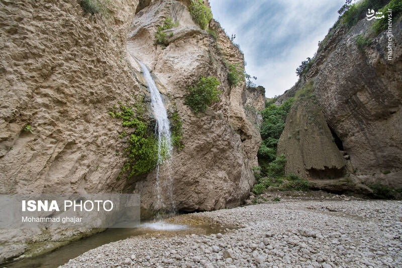 عکس/ آبشار و دره زیبای بالی قایه در مراوه تپه در استان گلستان