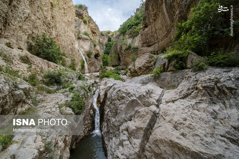 عکس/ آبشار و دره زیبای بالی قایه در مراوه تپه در استان گلستان