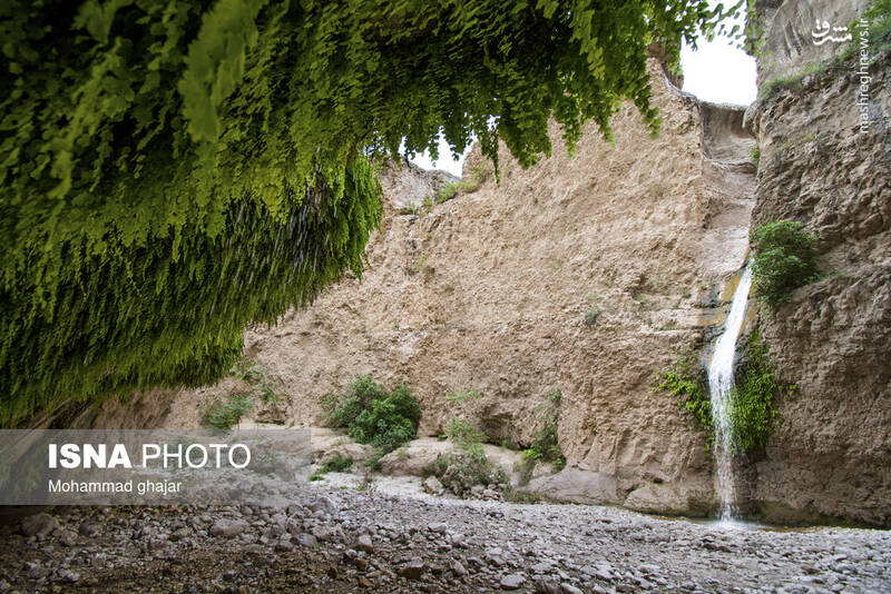 عکس/ آبشار و دره زیبای بالی قایه در مراوه تپه در استان گلستان