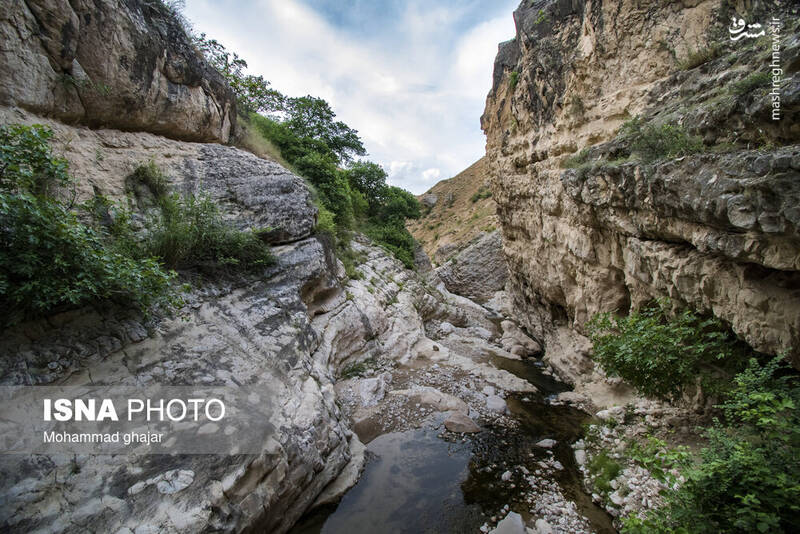عکس/ آبشار و دره زیبای بالی قایه در مراوه تپه در استان گلستان
