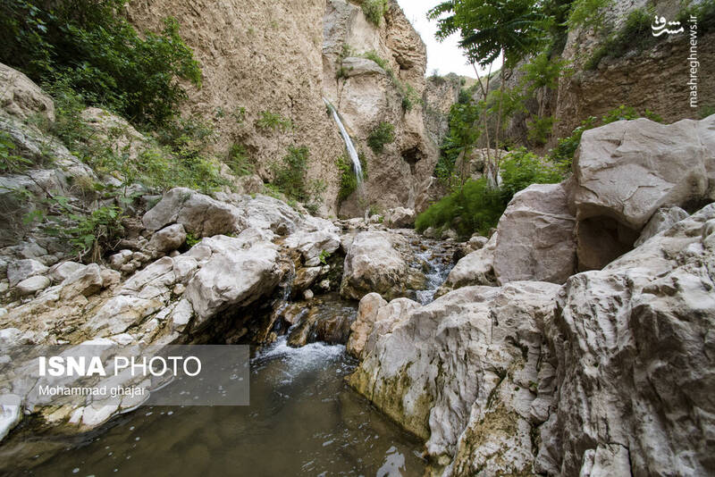 عکس/ آبشار و دره زیبای بالی قایه در مراوه تپه در استان گلستان