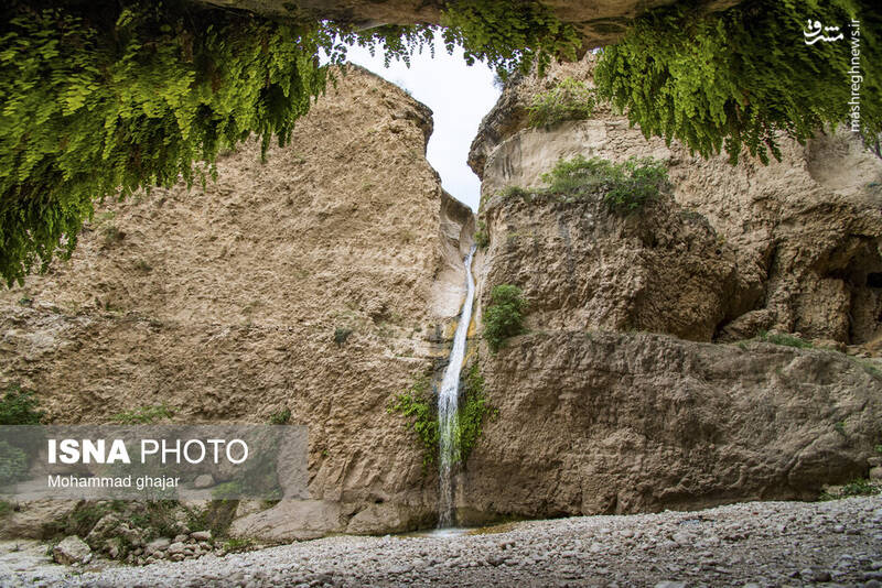 عکس/ آبشار و دره زیبای بالی قایه در مراوه تپه در استان گلستان