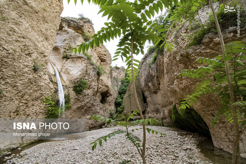 عکس/ آبشار و دره زیبای بالی قایه در مراوه تپه در استان گلستان
