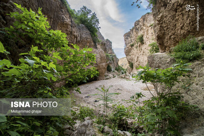 عکس/ آبشار و دره زیبای بالی قایه در مراوه تپه در استان گلستان
