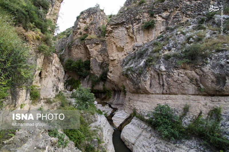 عکس/ آبشار و دره زیبای بالی قایه در مراوه تپه در استان گلستان